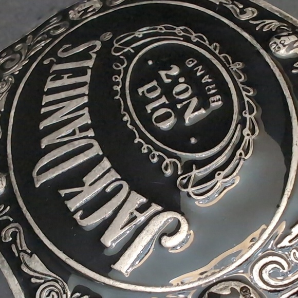 2005 Jack Daniels Old No.7 Brand  Gray/Black Metal Belt Buckle. - Picture 2 of 8